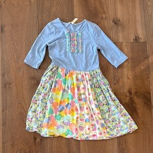 Matilda Jane Blue and Multicolor Kids Dress